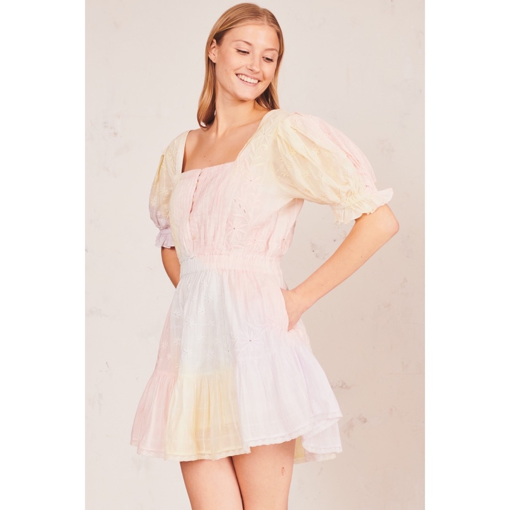 LoveShackFancy Tie Dye Tomasina Dress Sz Large